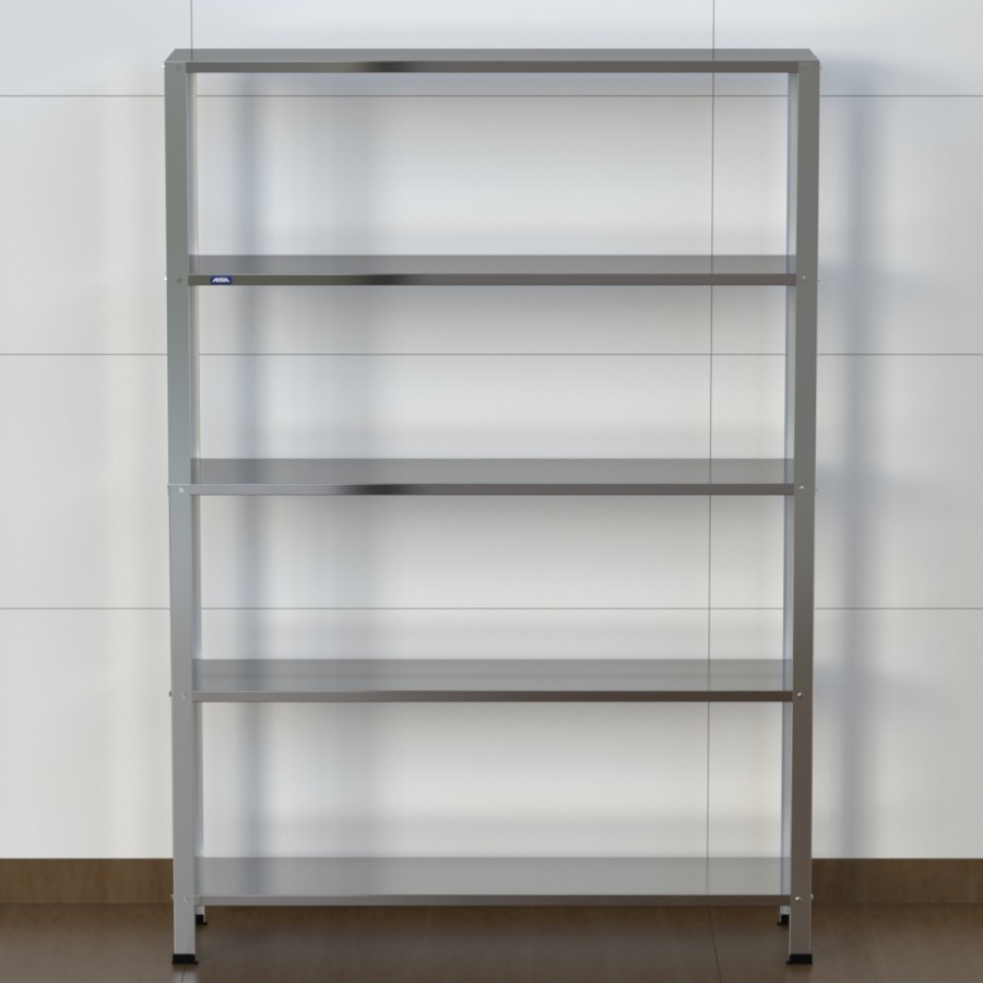 Estante Armário Prateleira Inox 5 Bandejas 300 X 1200 Aisa